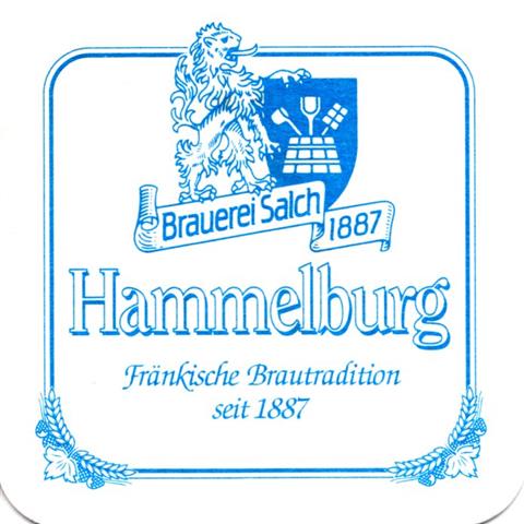 hammelburg kg-by salch gemein 1a (quad180-brauerei salch 1887-blau) 
